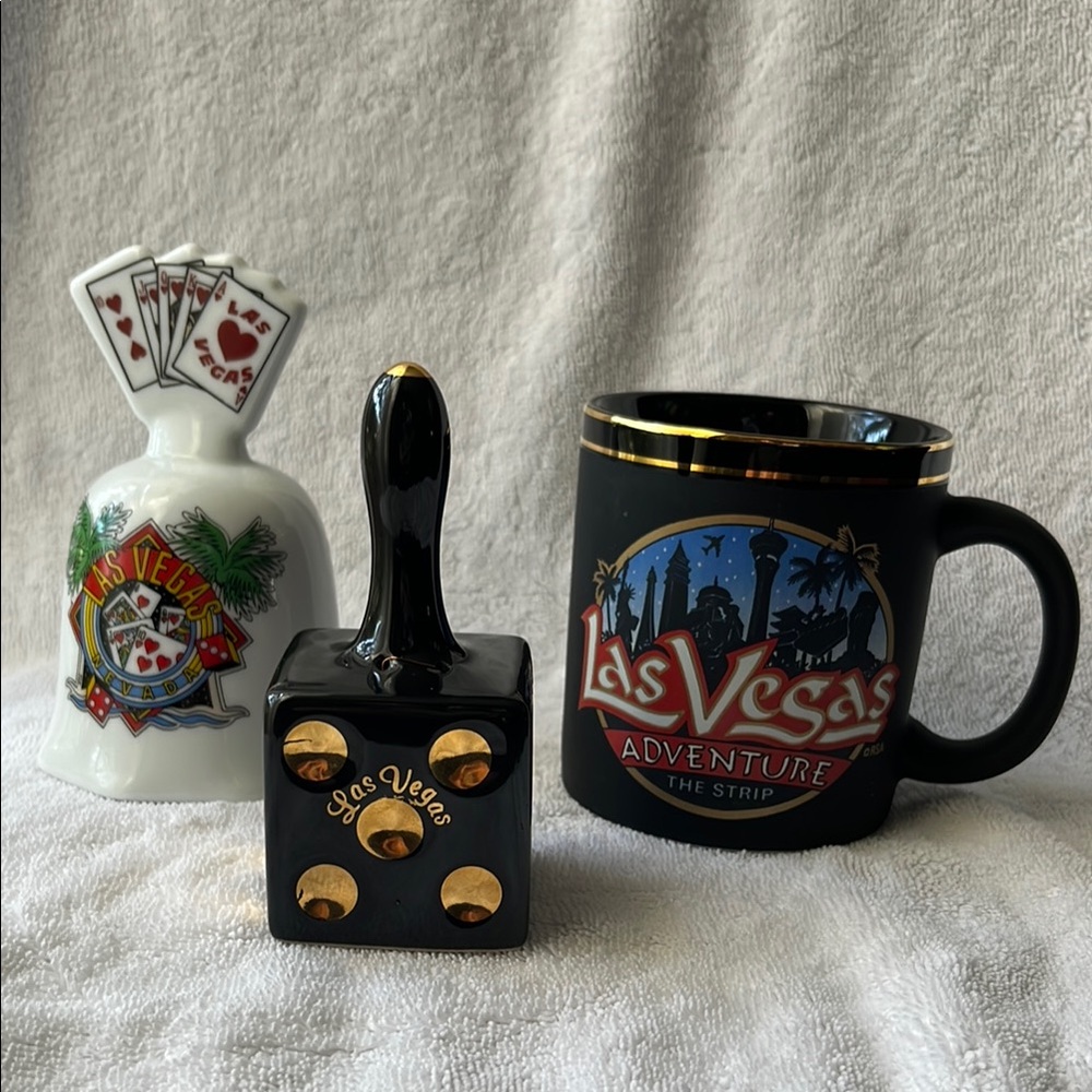 Las Vegas Souvenir Mug and Bell Set